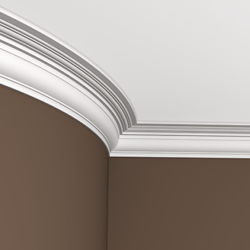 Потолочный плинтус под покраску гибкий Европласт 1.50.179 2000×81×78