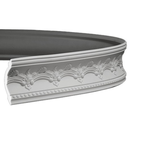 Потолочный плинтус под покраску гибкий Европласт 1.50.183 2000×84×96