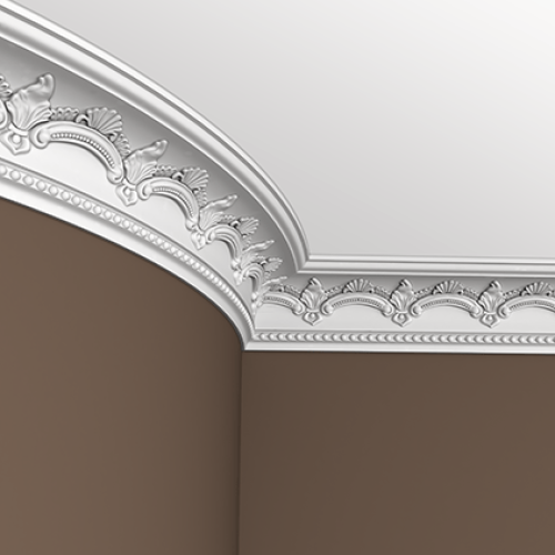 Потолочный плинтус под покраску гибкий Европласт 1.50.183 2000×84×96