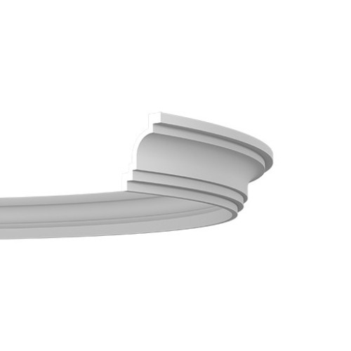 Потолочный плинтус под покраску гибкий Европласт 1.50.249 2000×72×104