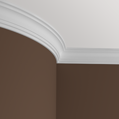 Потолочный плинтус под покраску гибкий Европласт 1.50.249 2000×72×104