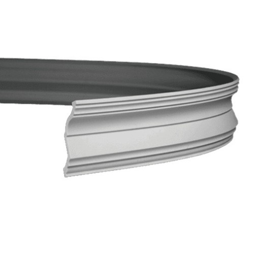 Потолочный плинтус под покраску гибкий Европласт 1.50.254 2000×93×130