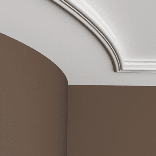 Потолочный плинтус под покраску гибкий Европласт 1.50.257 2000×39×39