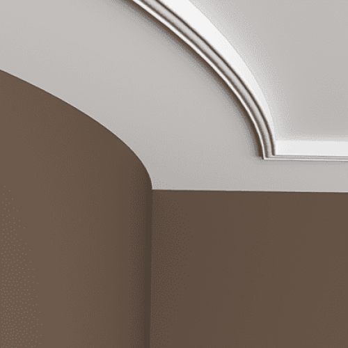 Потолочный плинтус под покраску гибкий Европласт 1.50.258 2000×25×27