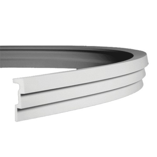 Потолочный плинтус под покраску гибкий Европласт 1.50.262 2000×120×50
