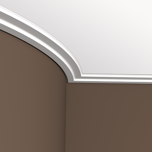 Потолочный плинтус под покраску гибкий Европласт 1.50.266 2000×75×21