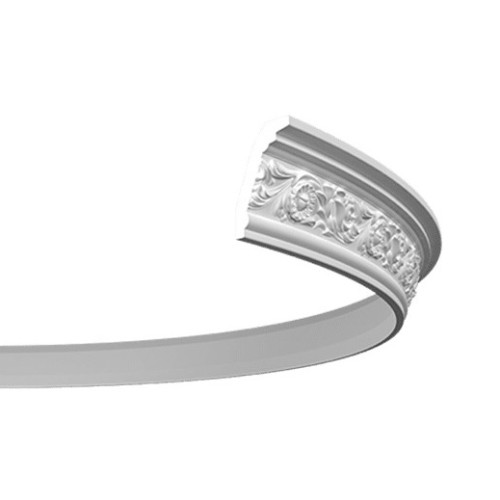 Потолочный плинтус под покраску гибкий Европласт 1.50.274 2000×55×86 Потолочный плинтус под покраску гибкий Европласт 1.50.274 2000×55×86