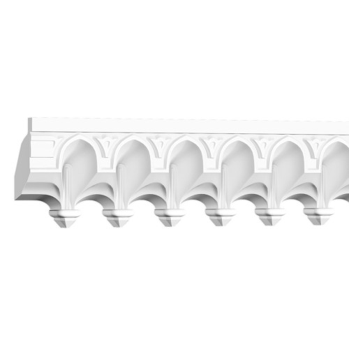 Потолочный плинтус под покраску гибкий Европласт 1.50.501 2020×52×99