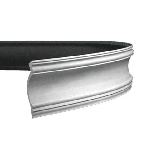 Потолочный плинтус под покраску гибкий Европласт 1.50.117 2000×104×154