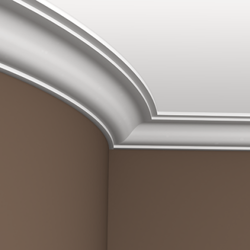 Потолочный плинтус под покраску гибкий Европласт 1.50.131 2000×136×63