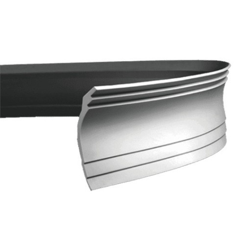 Потолочный плинтус под покраску гибкий Европласт 1.50.147 2000×125×173