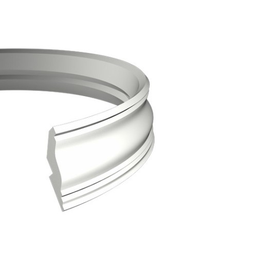 Потолочный плинтус под покраску гибкий Европласт 1.50.273 2000×130×198