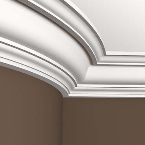 Потолочный плинтус под покраску гибкий Европласт 1.50.134 2000×193×150