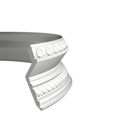 Потолочный плинтус под покраску гибкий Европласт 1.50.137 2000×185×190