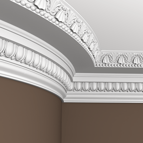 Потолочный плинтус под покраску гибкий Европласт 1.50.137 2000×185×190