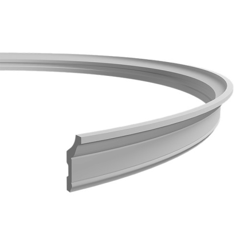 Потолочный плинтус под покраску гибкий Европласт 1.50.174 с подсветкой 2000×36×62