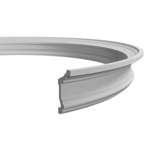 Потолочный плинтус под покраску гибкий Европласт 1.50.177 с подсветкой 2000×56×119