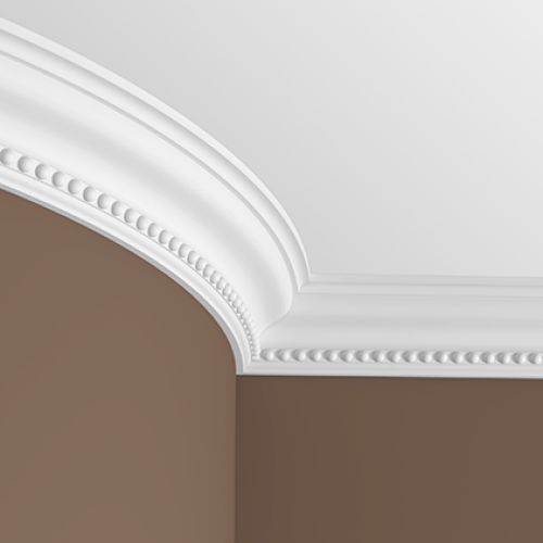 Потолочный плинтус под покраску гибкий Европласт 1.50.216 с подсветкой 2000×67×75