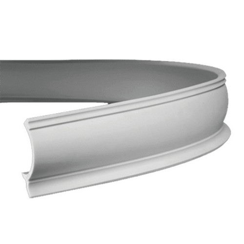 Потолочный плинтус под покраску гибкий Европласт 1.50.261 с подсветкой 2000×103×100