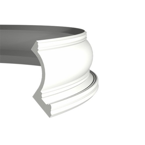 Потолочный плинтус под покраску гибкий Европласт 1.50.209 с подсветкой 2000×117×152