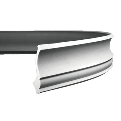 Потолочный плинтус под покраску гибкий Европласт 1.50.221 с подсветкой 2000×143×150