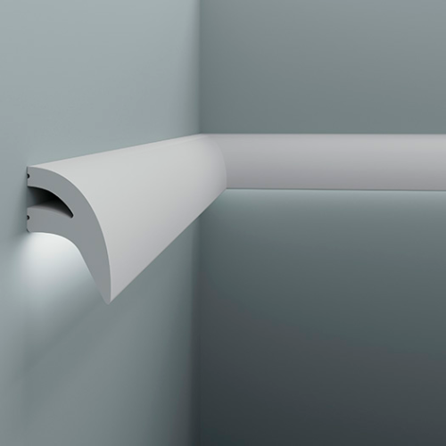 Молдинг под покраску Европласт 6.51.710 с подсветкой 2000×57×33