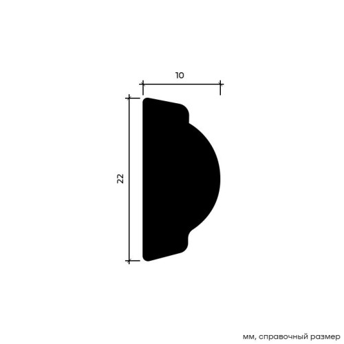 Молдинг под покраску Европласт 1.51.378 2000×22×10