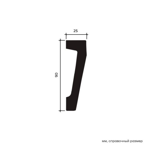 Молдинг под покраску Европласт 1.51.388 2000×90×25