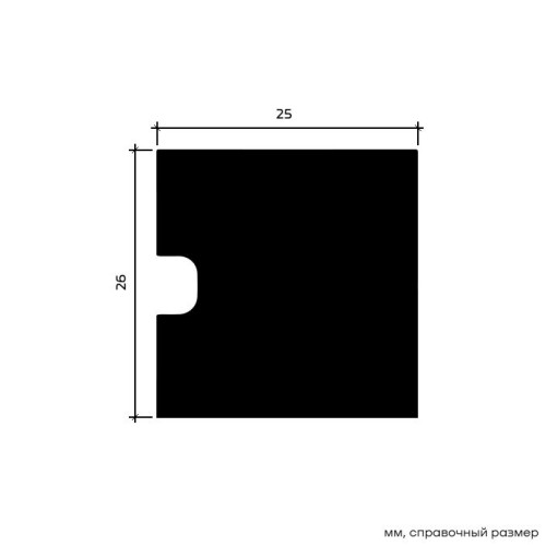 Молдинг под покраску Европласт 1.51.803 2000×26×25