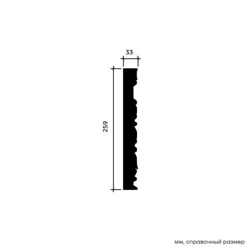 Молдинг под покраску Европласт 1.51.518 2040×259×33