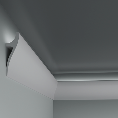 Молдинг под покраску Европласт 1.51.711 с подсветкой 2000×175×55