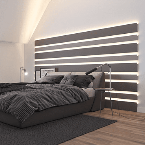 Молдинг под покраску Европласт 1.51.605 с подсветкой 2000×120×19