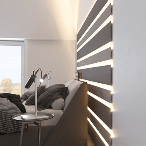 Молдинг под покраску Европласт 1.51.605 с подсветкой 2000×120×19