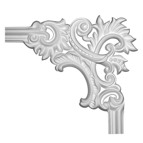 Угловой элемент к молдингу под покраску Европласт 1.52.279 358×323×22