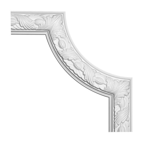 Угловой элемент к молдингу под покраску Европласт 1.52.348 250×250×25