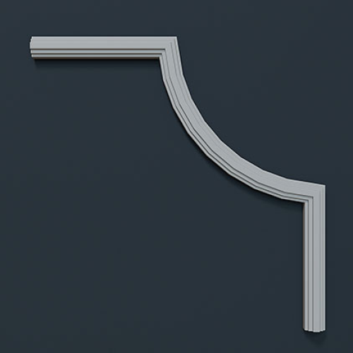 Угловой элемент к молдингу под покраску Европласт 1.52.810 280×280×15