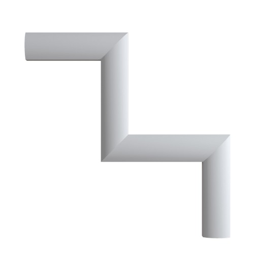 Угловой элемент к молдингу под покраску Европласт 1.52.816 300×300×20