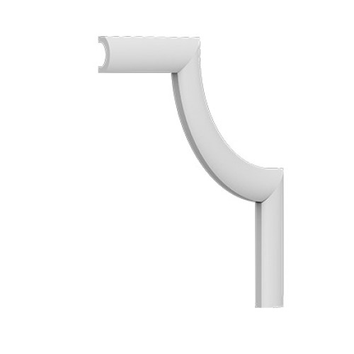 Угловой элемент к молдингу под покраску Европласт 1.52.817 300×300×20