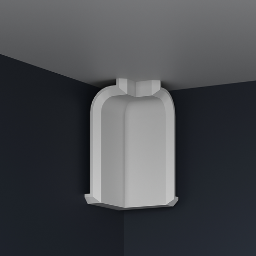 Угловой элемент к молдингу под покраску Европласт 1.52.819 106×200×106