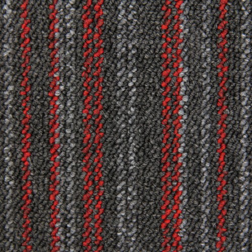 Ковровая плитка Bonkeel Space Strip Red 500×500×5,9