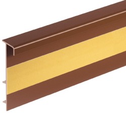 Плинтус ПВХ для ковролина Cezar Коричневый 110 2500×53×13,2