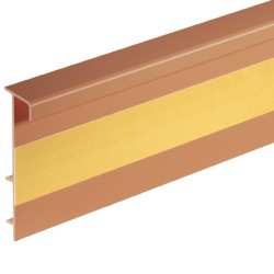 Плинтус ПВХ для ковролина Cezar Карамель 107 2500×53×13,2