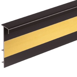 Плинтус ПВХ для ковролина Cezar Шоколадный 117 2500×53×13,2