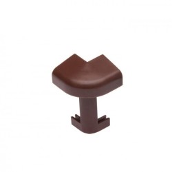 Угол ПВХ внешний для плинтуса Cezar Коричневый 110 39,2 мм