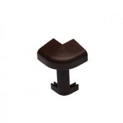 Угол ПВХ внешний для плинтуса Cezar Шоколадный 117 39,2 мм