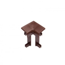 Угол ПВХ внутренний для плинтуса Cezar Коричневый 110 40,5 мм