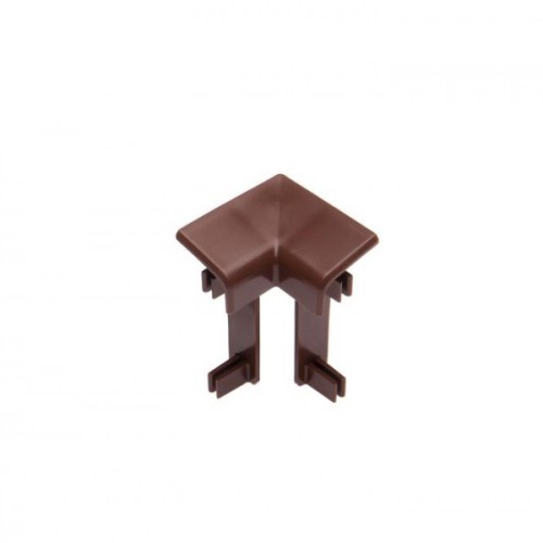 Угол ПВХ внутренний для плинтуса Cezar Коричневый 110 40,5 мм