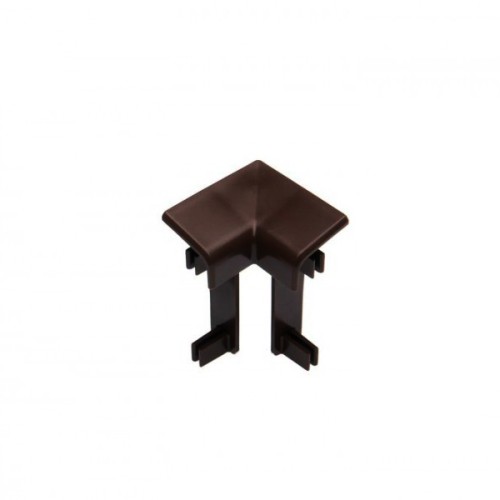 Угол ПВХ внутренний для плинтуса Cezar Шоколадный 117 40,5 мм