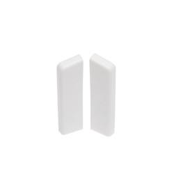 Заглушка ПВХ для плинтуса Cezar RAL 9003 Белый 101 53 мм 2 шт/уп