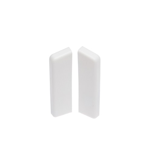Заглушка ПВХ для плинтуса Cezar RAL 9003 Белый 101 53 мм 2 шт/уп